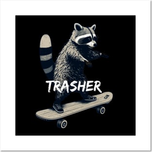 Trasher Raccoon Posters and Art